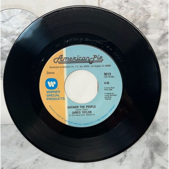 James Taylor Fire and Rain /Shower The People 45 Soft Rock 1970s American Pie - Picture 6 of 6